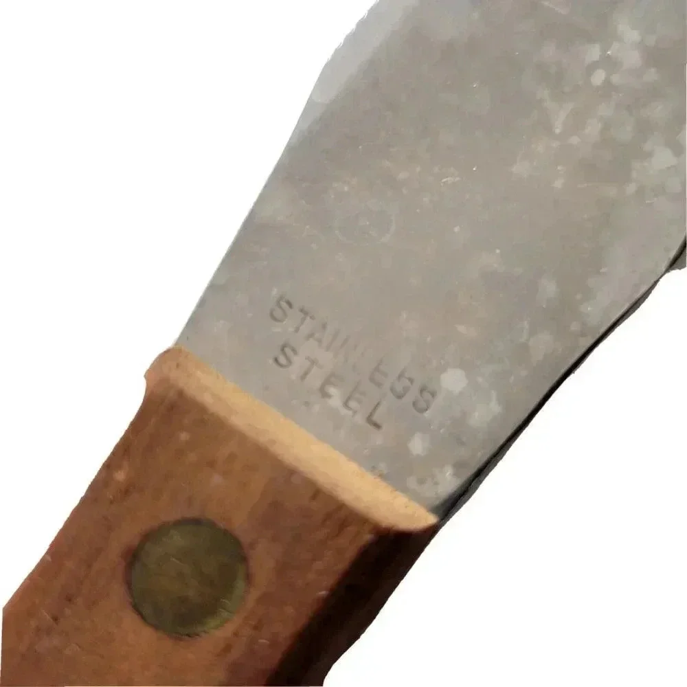 Cheese Knife Wood Handle Stainless Charcuterie Vintage Mid Century Modern 7 1/2